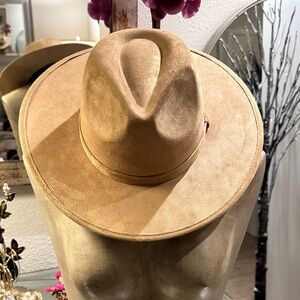 Tan Suede Lucky 7 Hat